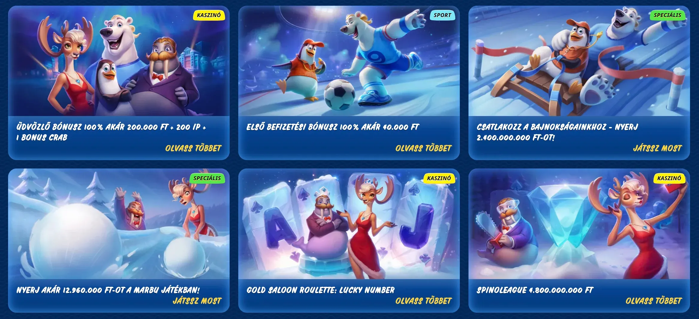 SGcasino promóciók