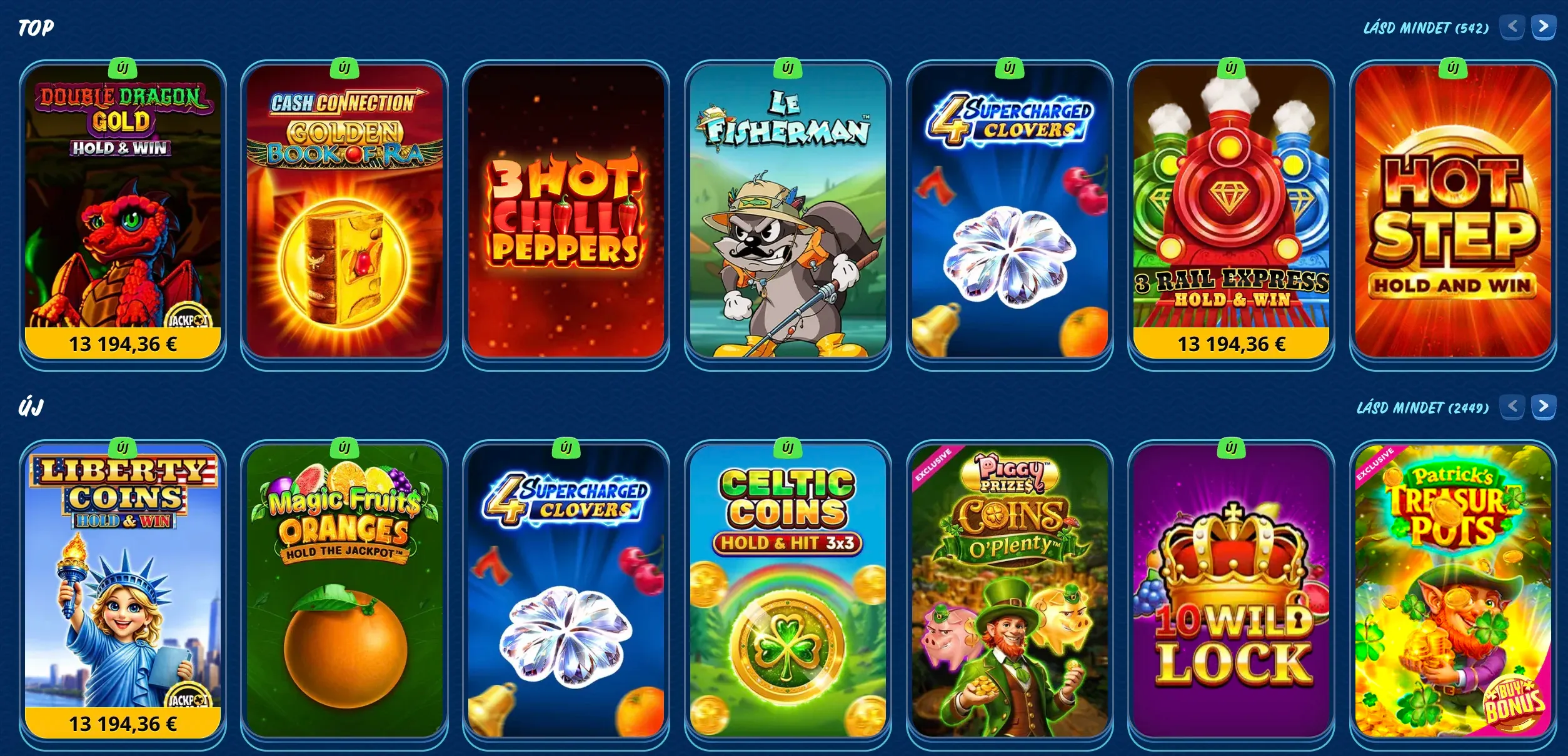 SG kaszinó játékok